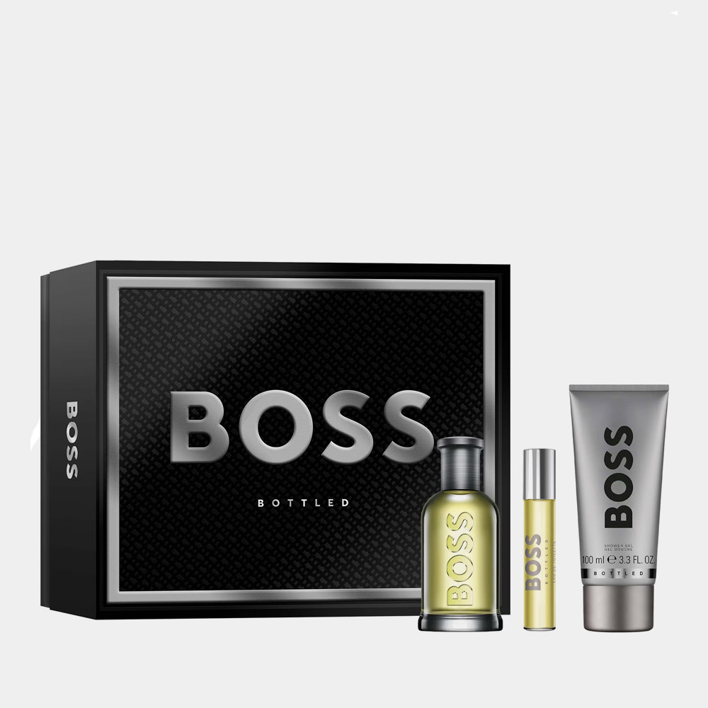 Hugo Boss Bottled Eau de Toilette 100ML & 10ML With Shower Gel 100ML Gift Set 1